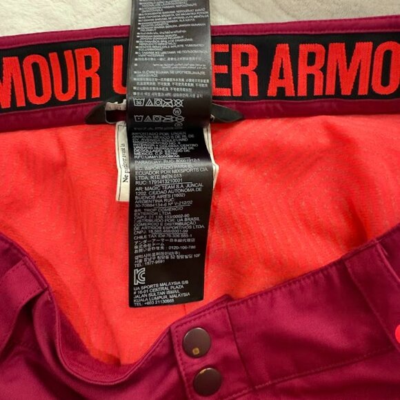 Under Armour Womens M ColdGear Infrared Chutes Snow Ski Pants Storm - Picture 13 of 16